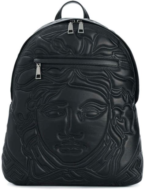 versace embossed medusa backpack|Versace Medusa clutch bag.